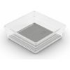 Organizér Curver® SISTEMO 6, priesvitný/sivý, 15x15x5 cm, do zásuvky
