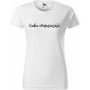 Handel Tričko - Ľudia otupejevjájú Farba: biela, Veľkosť: 2XL, Strih trička: dámsky