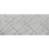 Mramorový nástenný panel z PVC v bielej farbe s čiernymi diagonálnymi líniami a pravidelným vzorom,3005- 120x280 cm Velkosť: 120x280 cm