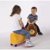 FUNNY WHEELS Rider Ride-On lvíček plyšový ružové