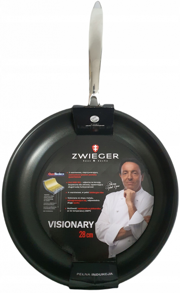 ZWIEGER Visionary nelepivá titánová panvica 28 cm