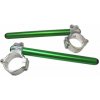 ACCOSSATO CNC-worked clip-ons ACCOSSATO CP004 with metal clamp composed of 2 half-rings 10 degrees inclination, green