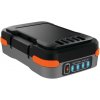 Akumulátor 12V USB / 1,5Ah s USB portom a nabíjacím káblom Black and Decker BDCB12B