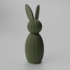 Zajačik Arion – moderná veľkonočná dekorácia na stôl Farba: Tmavá zelená