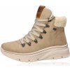 Rieker dámske zateplené členkové topánky na zips - béžovohnedé - 41