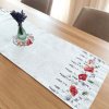 TEXICOP Gobelínové behúne - šerpy na stôl CHENILLE 1298 vlčie maky Bavlna/Acryl/Pes 40x100 cm