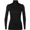 Icebreaker W 200 Oasis LS Half Zip BLACK