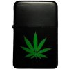 Benzínový zapaľovač Hemp Leaf + Možnosť Gravírovania + Benzín Zadarmo