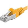 PREMIUMCORD Patch kabel CAT6a S-FTP, RJ45-RJ45, AWG 26/7 0,25m žlutá sp6asftp002Y