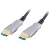 LANBERG Aktivní optický kabel High Speed with Ethernet 2.0, 4K@60Hz, M/M, délka 30m, černý, zlacené konektory (CA-HDMI-20FB-0300-BK)