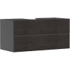 Hansgrohe Xevolos E - Umývadlová skrinka 118x56x55 cm, 2 zásuvky, matná sivá/tmavý dub 54195730