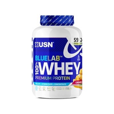 USN BlueLab 100% Whey Protein Premium 2000 g karamel popcorn (karamel-popcorn)