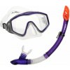 Gul Adult Snorkelling Set - Tempered Glass Diving Mask & Splash-Proof Snorkel Purple One Size