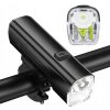 VÝKONNÉ SVETLO NA BICYKEL 2x LED 1000lm 4800mAh S ODSADENÍM