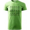 Algebra dance - Klasické pánske tričko vyššej gramáže - M ( Trávová zelená )