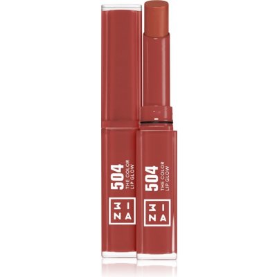 3INA The Color Lip Glow hydratačný rúž s leskom 504 Medium nude taupe 1,6 g