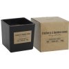 BISPOL Cranberry & Bamboo Leaves sviečka v skle, 170g, drevený knôt, doba horenia 30 hodín