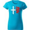 T-ričko Alfa Romeo Rift dámske tričko Farba trička: Tyrkysová, Farba potlače: Biela, Veľkosť: XXL