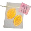 Diablo picante 2 vagina shaped perfumed soaps yellow