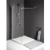 POLYSAN MODULAR SHOWER MS1 150cm pevná sprchová stena samostatná alebo do kombinácie, profil chróm, sklo číre, MS1-150