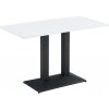 Tempo Kondela Jedálenský bistro stôl, biela/čierna, 120x60 cm, RINALDO TYP 2