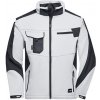 James & Nicholson pánska softshellová bunda JN844 White