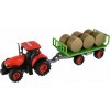 Teddies Traktor Zetor s vlekom a balíkmi na zotrvačník 8592190863005