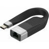 AlzaPower FlexCore USB-C 3.2 Gen 1 (M) to LAN (F) čierny APW-ADTCLA01B