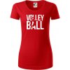 Volleyball nápis - Dámske tričko z organickej bavlny Origin (GOTS) - XS ( Červená )