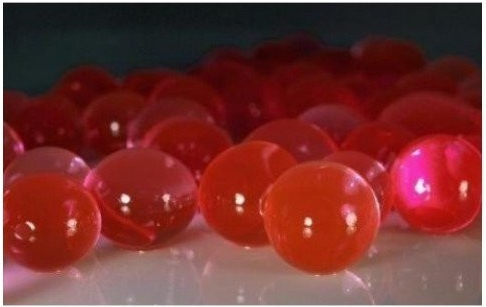 Vodné perly gélové guličky do vázy Červené