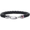 Tommy Hilfiger Štýlový náramok z čiernej kože 2700510