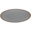 Siaki Collection Kameninový tanier Clay 26,5 cm sivý