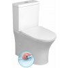 Bruckner DARIO RIMLESS WC kombi misa s nádržkou, spodný/zadný odpad, biela