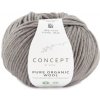 PURE ORGANIC WOOL Katia Farby PURE ORGANIC WOOL: 61 béžovo šedá 100% merino vlna