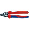 Nožnice na káble 165 mm s otváracou pružinou s multi-komponentnými rukoväťami KNIPEX 08552