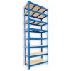 Kovový regál do pivnice Biedrax 60 x 120 x 270 cm, modrý - 8 políc MDF