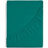 Matějovský Plachta Strečová na posteľ- Petrol Jersey s elastanom 100/220/40 100x220x40 zelená