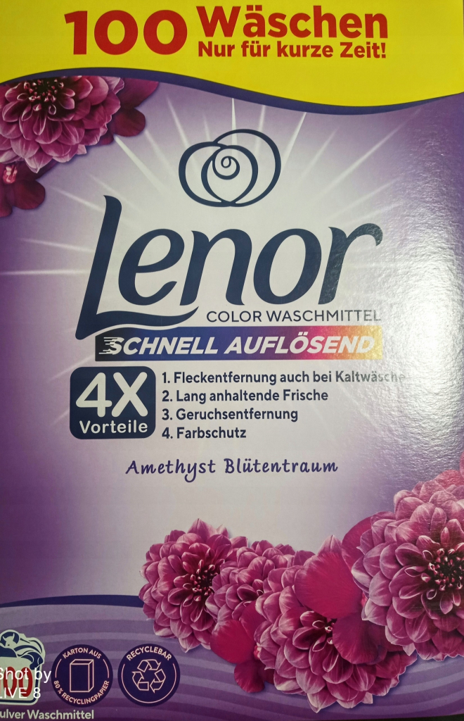 Lenor Color Ametyst Blutentraum prášok na pranie 6,5 kg 100 PD