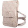 Guess PU 4G Triangle Logo Phone Bag ružové