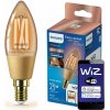 LED žiarovka E14 Candle C35 4,9W = 25W 370lm 2000-5000K TW FILAMENT Amber Smart SMART WiFi Bluetooth App WiZ Philips