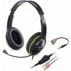 Sluchátka s mik. GENIUS HS-400A green + redukce