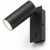 RENDL TAPIO I SQ nástenná LED lampa čierna 4,5W 3000K 350lm 90