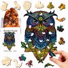 PUZZLE DREVENÉ Obojstranné Puzzle A4 pre deti a dospelých Sova 177 dielikov
