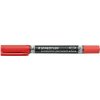 Permanentný popisovač, F/M, 0,6/1,5 mm, kužeľový, s 2 hrotmi, STAEDTLER 