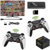 TV GAME RETRO KONZOLA 4K + 30 000 HRY RETRO HRANÁ TYČ 2,4G BEZDRÔTOVÁ BIELA