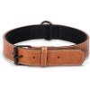 Obojok Nobleza s prackou pre psa XL (š.3,9cm x d.72cm) - 3 farby Farba: Hnedá