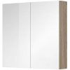 Mereo Aira, Ponte kúpeľňová galerka 80 cm, zrkadlová skrinka, dub Kronberg CN717GD