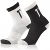 Ponožky First Degree 1 ° MTB SOCKS 2PACK - čierne a biele 35-38