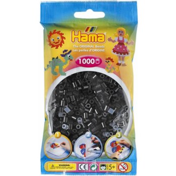 Hama H207-18 Midi korálky černé 1000ks