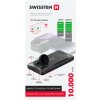 SWISSTEN Powerbank 2v1, 10000mAh, Magsafe Apple Watch, čierna